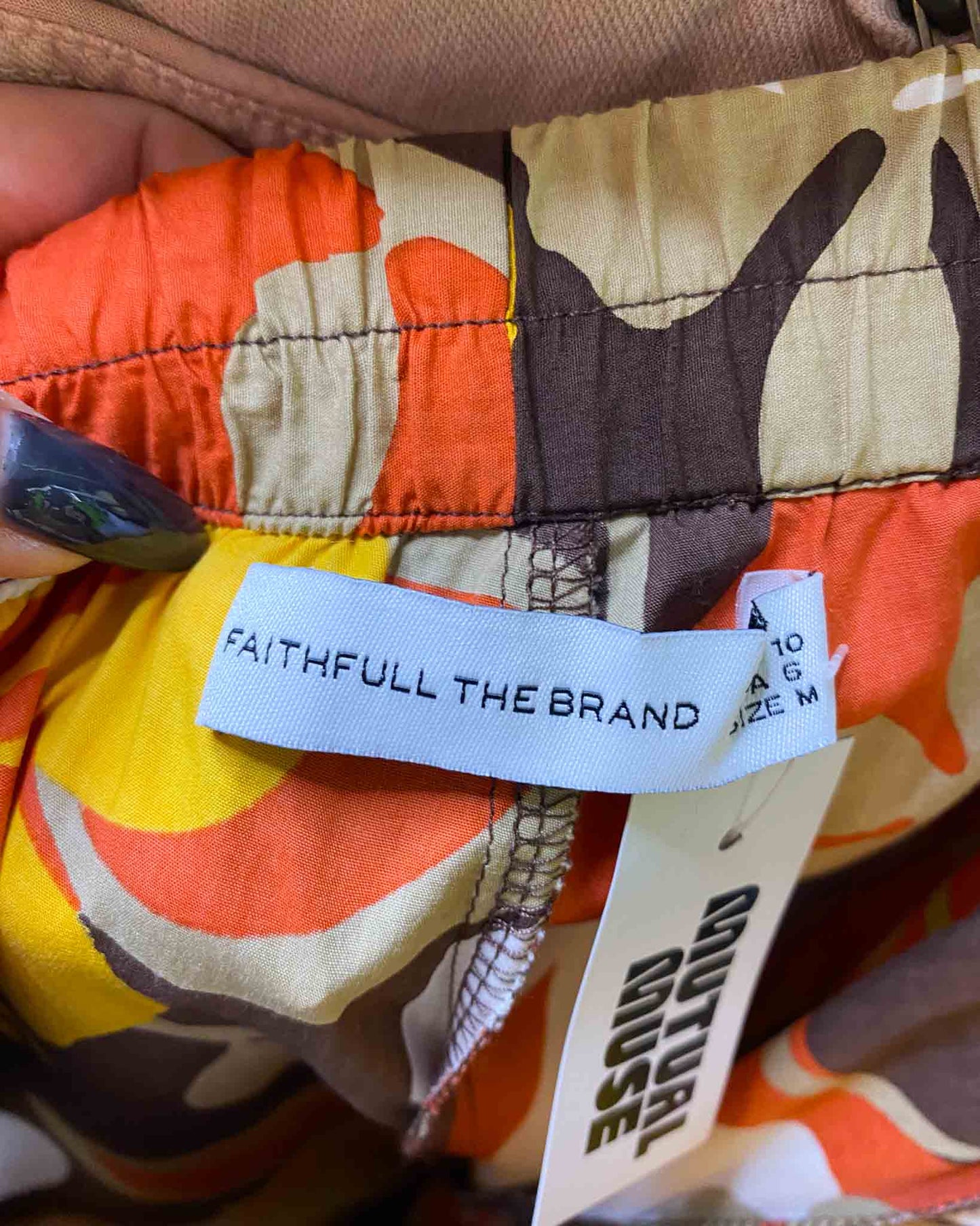 Size 10 | Faithful the Brand Floral Cotton Pants
