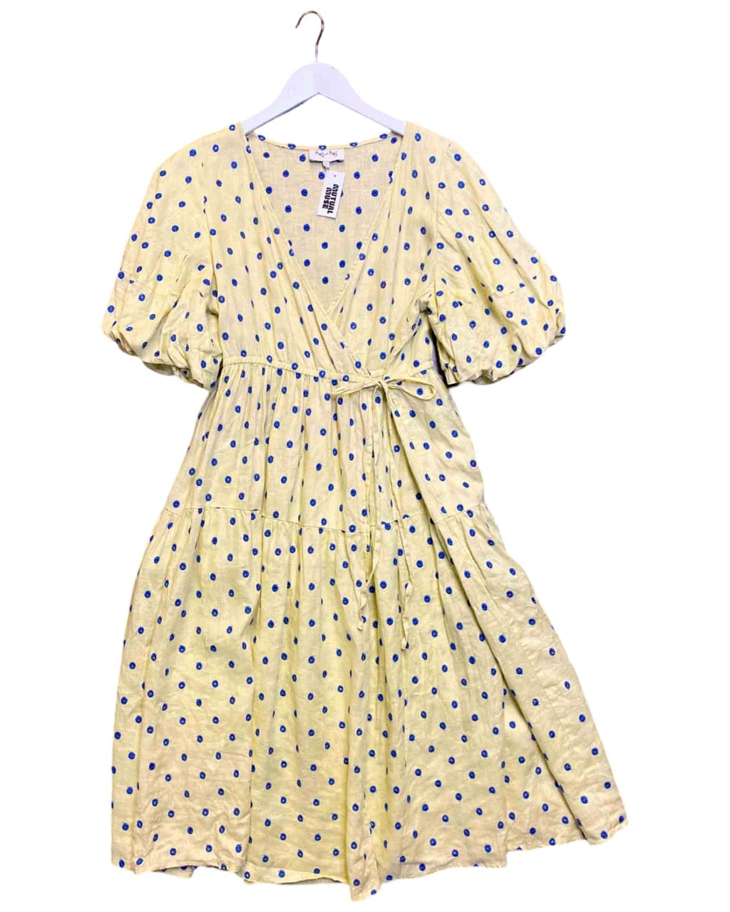 Size 16 | Hej Hej Linen Wrap Dress