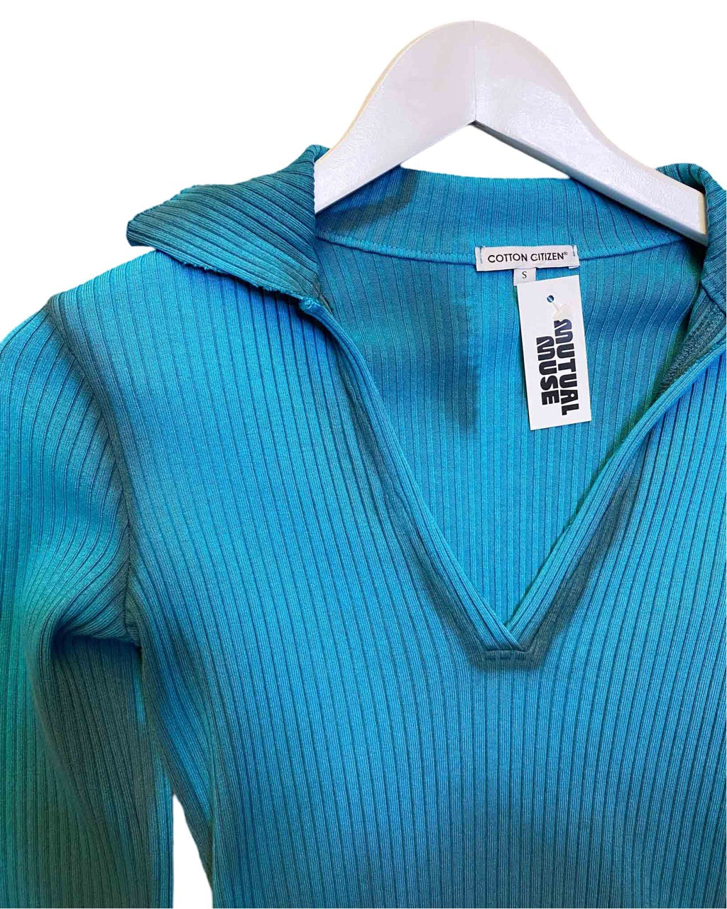 Size S | Cotton Citizen Ribbed Polo Top