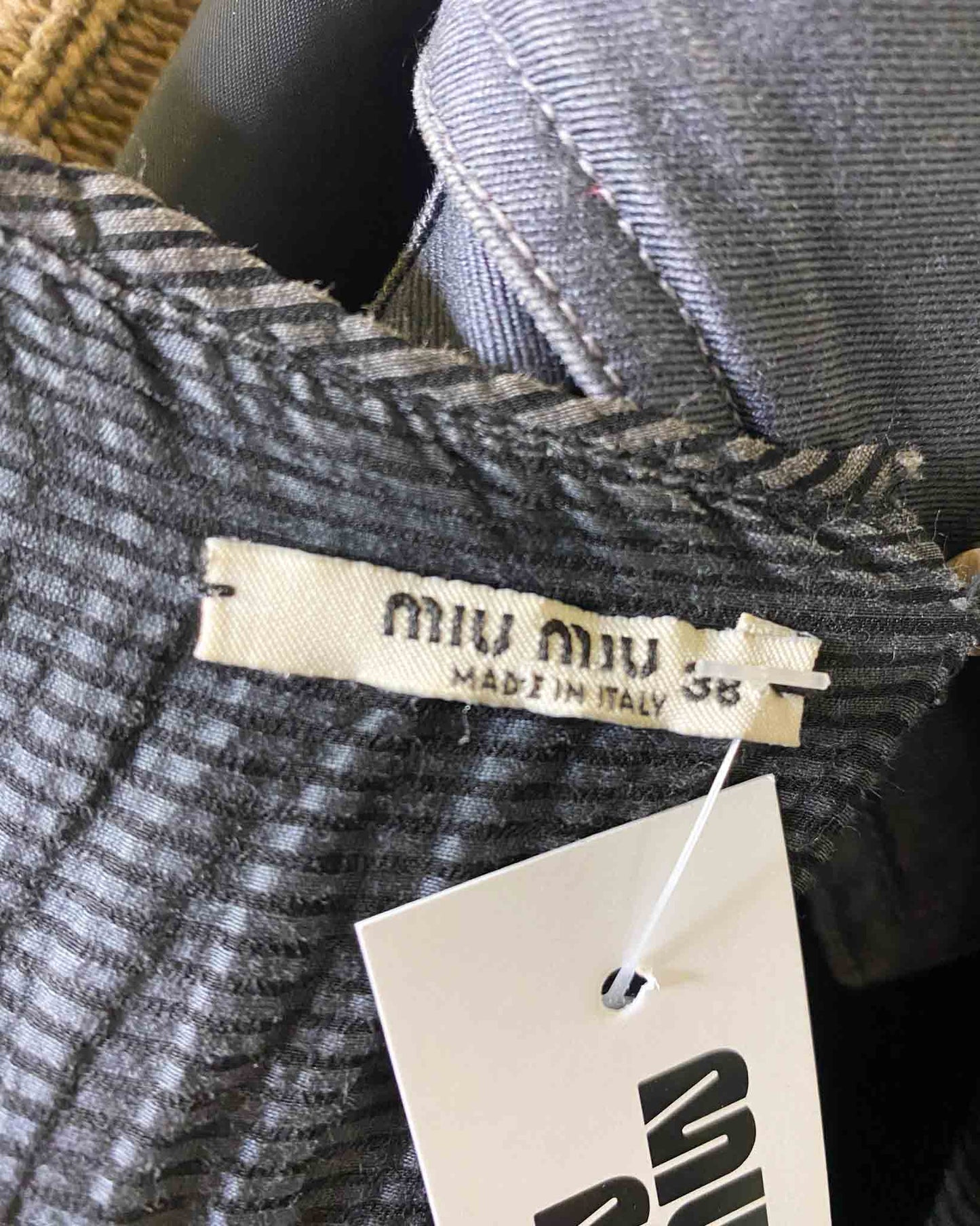 Size 10 (38) | Miu Miu Y2K Striped Babydoll Dress