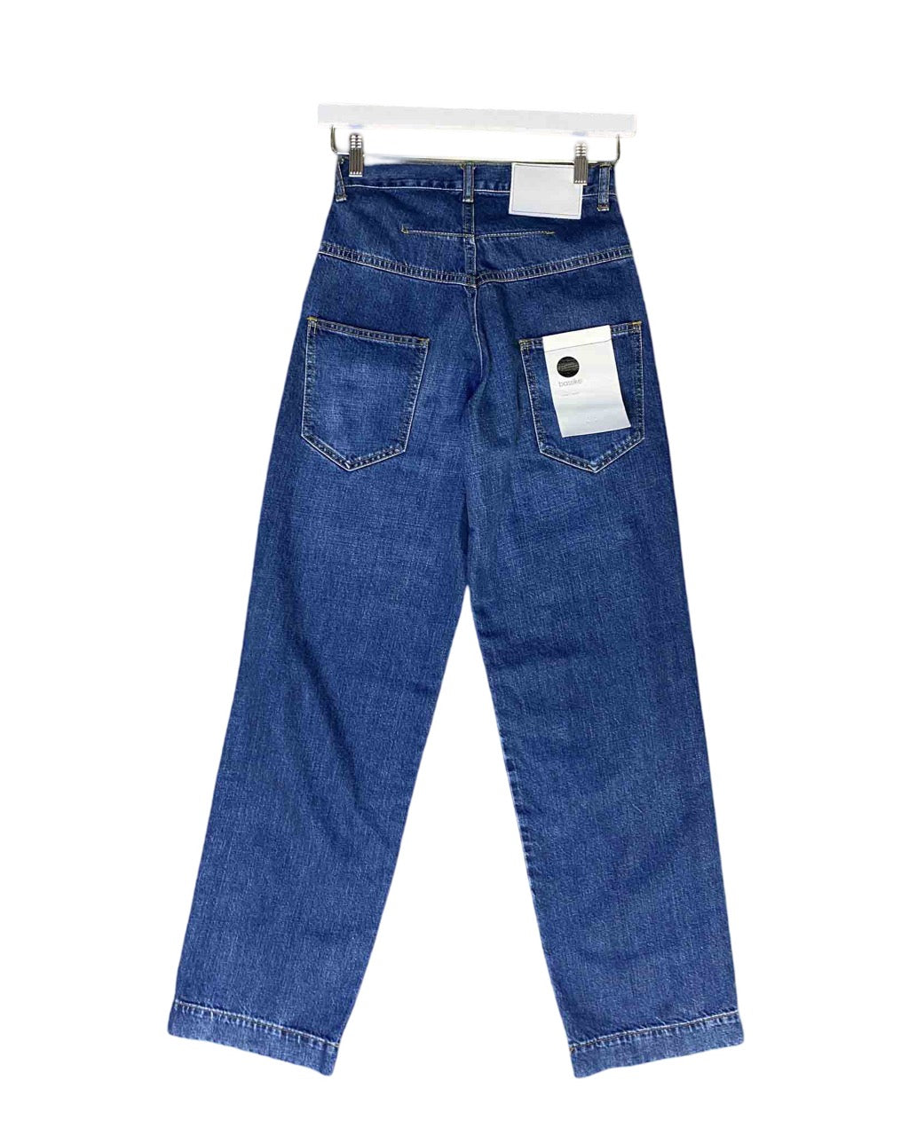 Size 24 | Bassike Double Knee Patch Jeans With Tags