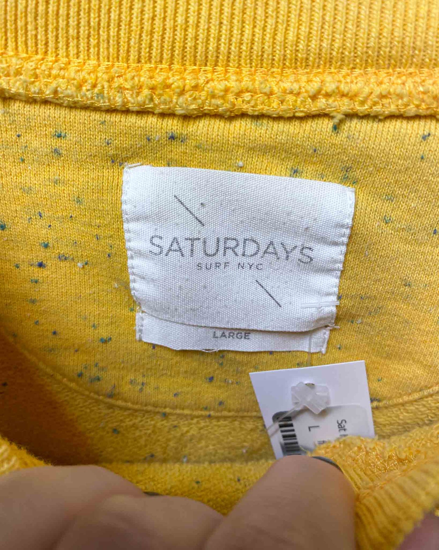 Size L | Saturday NYC Speckled Sweatshirt