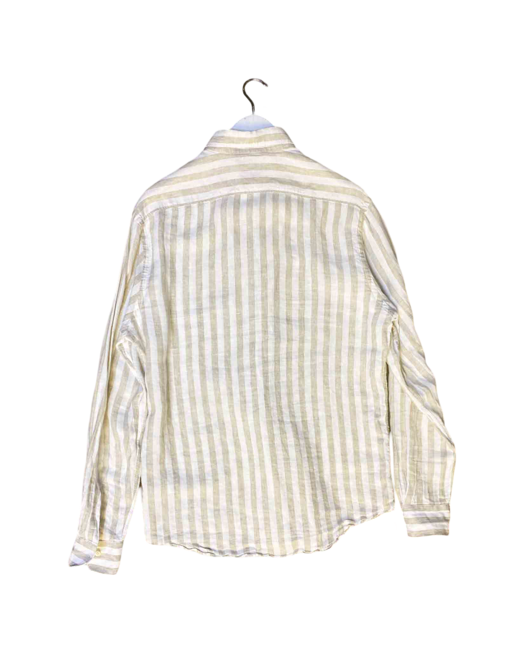 Size M (43) | Pal Zilieri Striped Linen Shirt