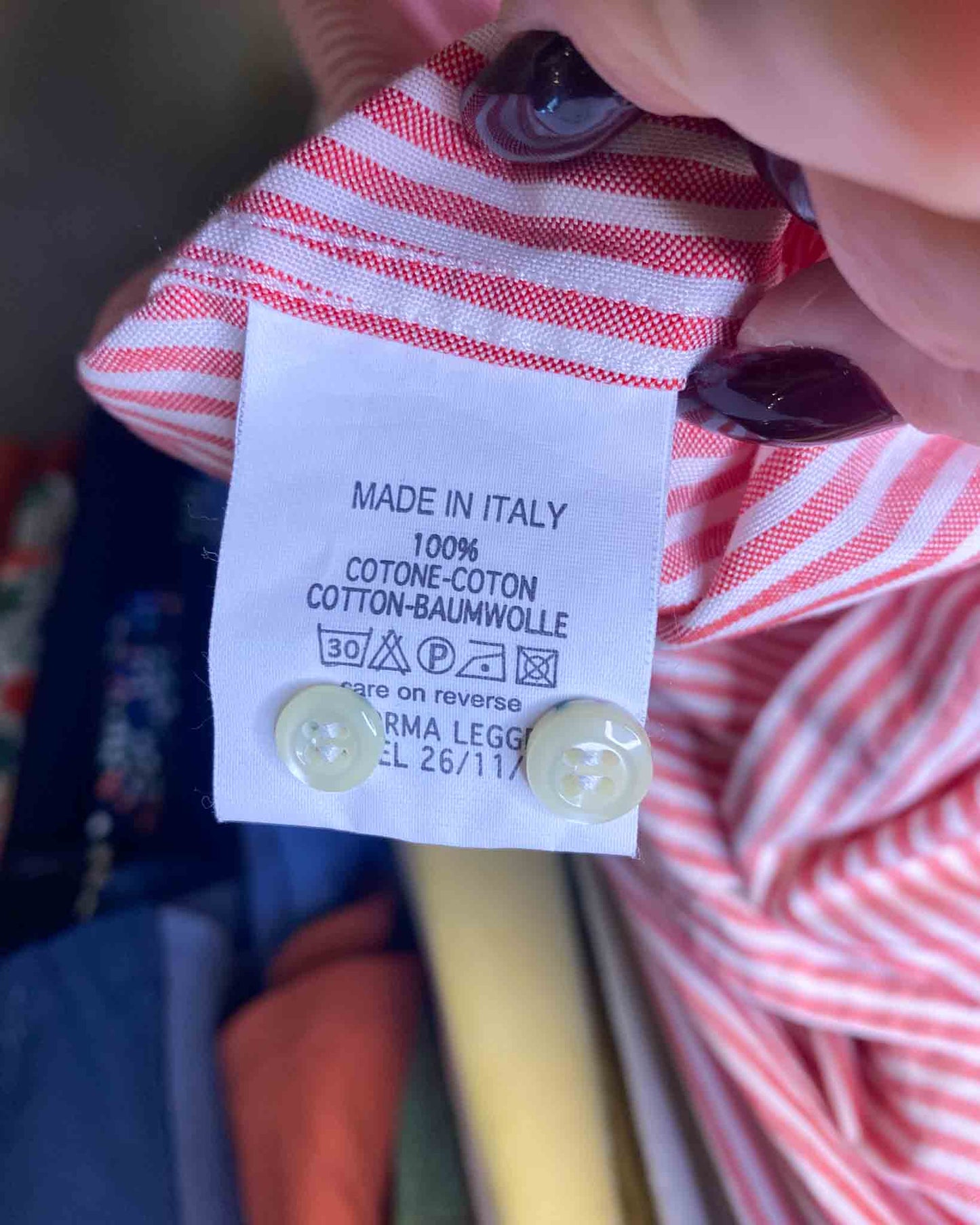 Size S | Bevilacqua Made in Italy Striped Shirt