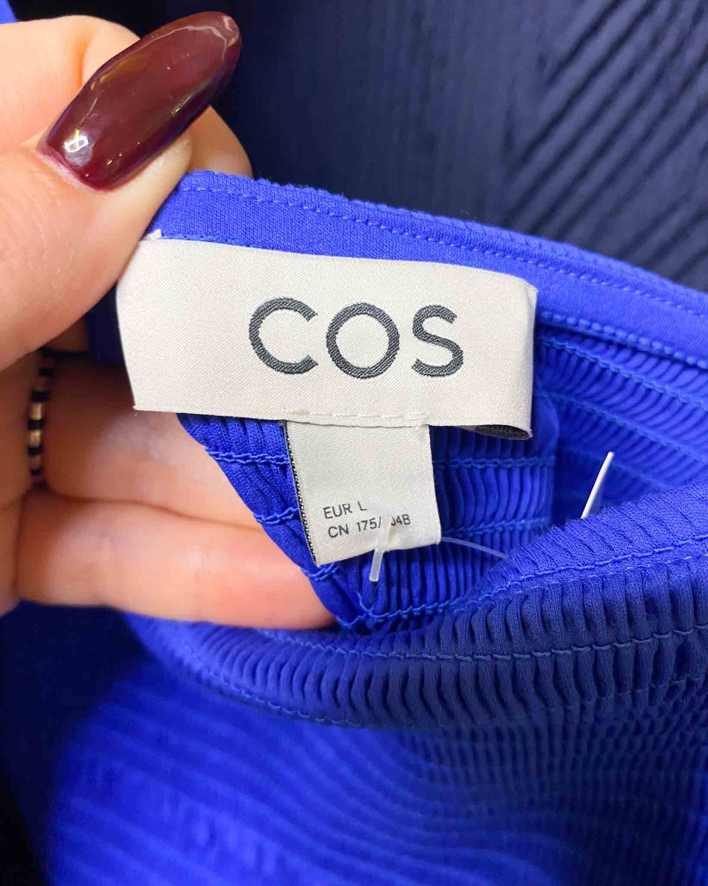 Size L | COS Shirred Cotton Dress