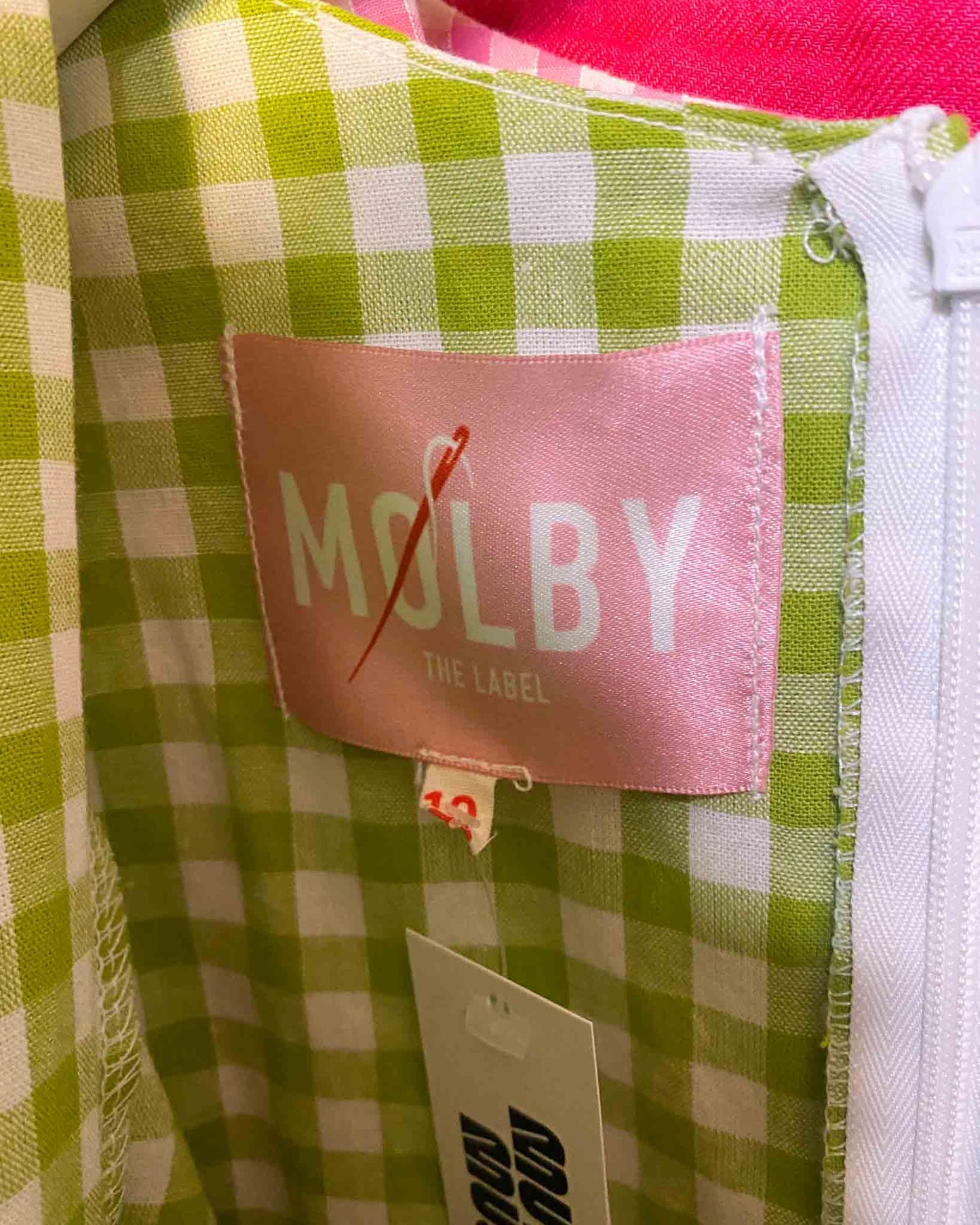 Size 10 | Molby The Label Check Midi Dress