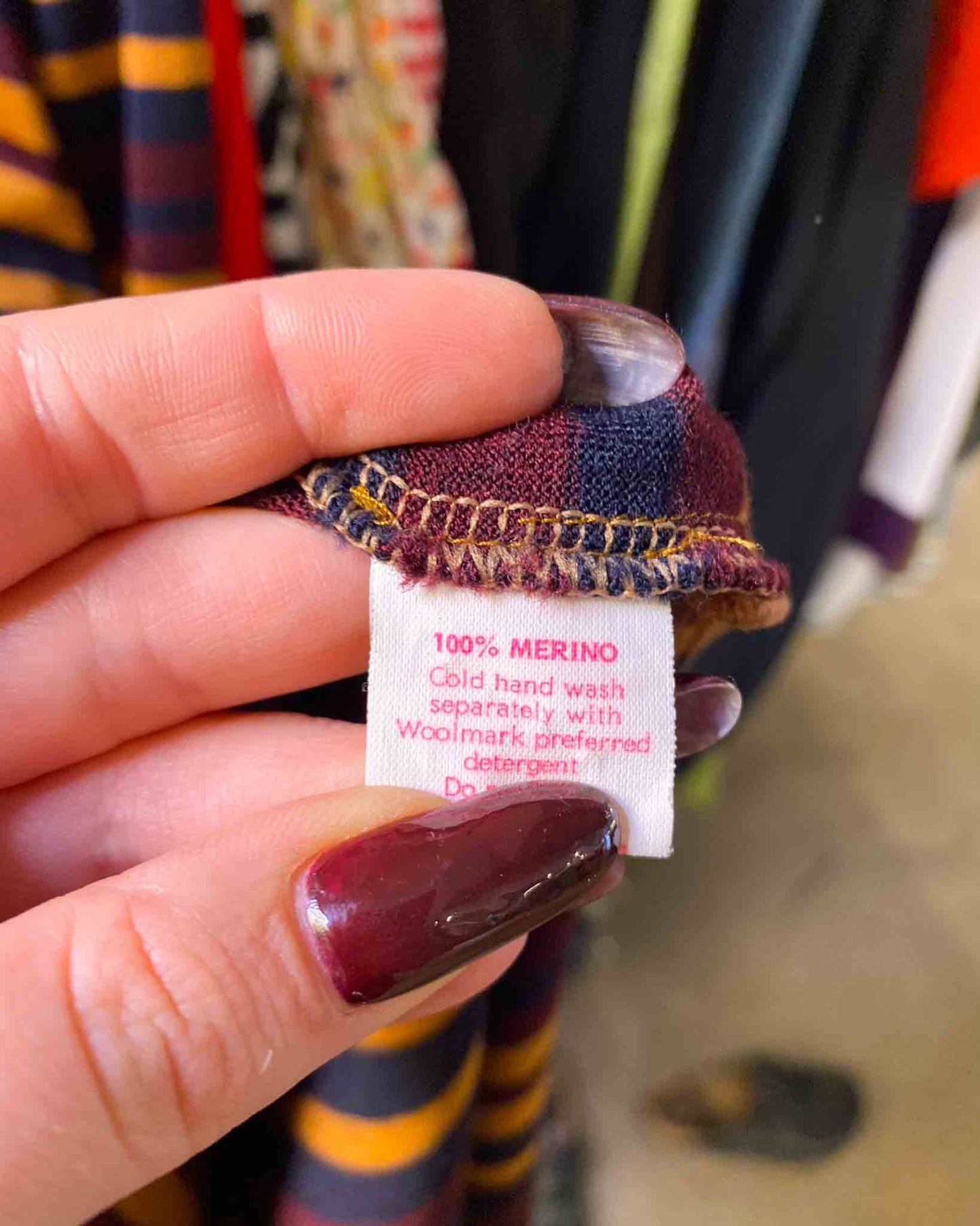Size S | Obus Striped Merino Wool Dress