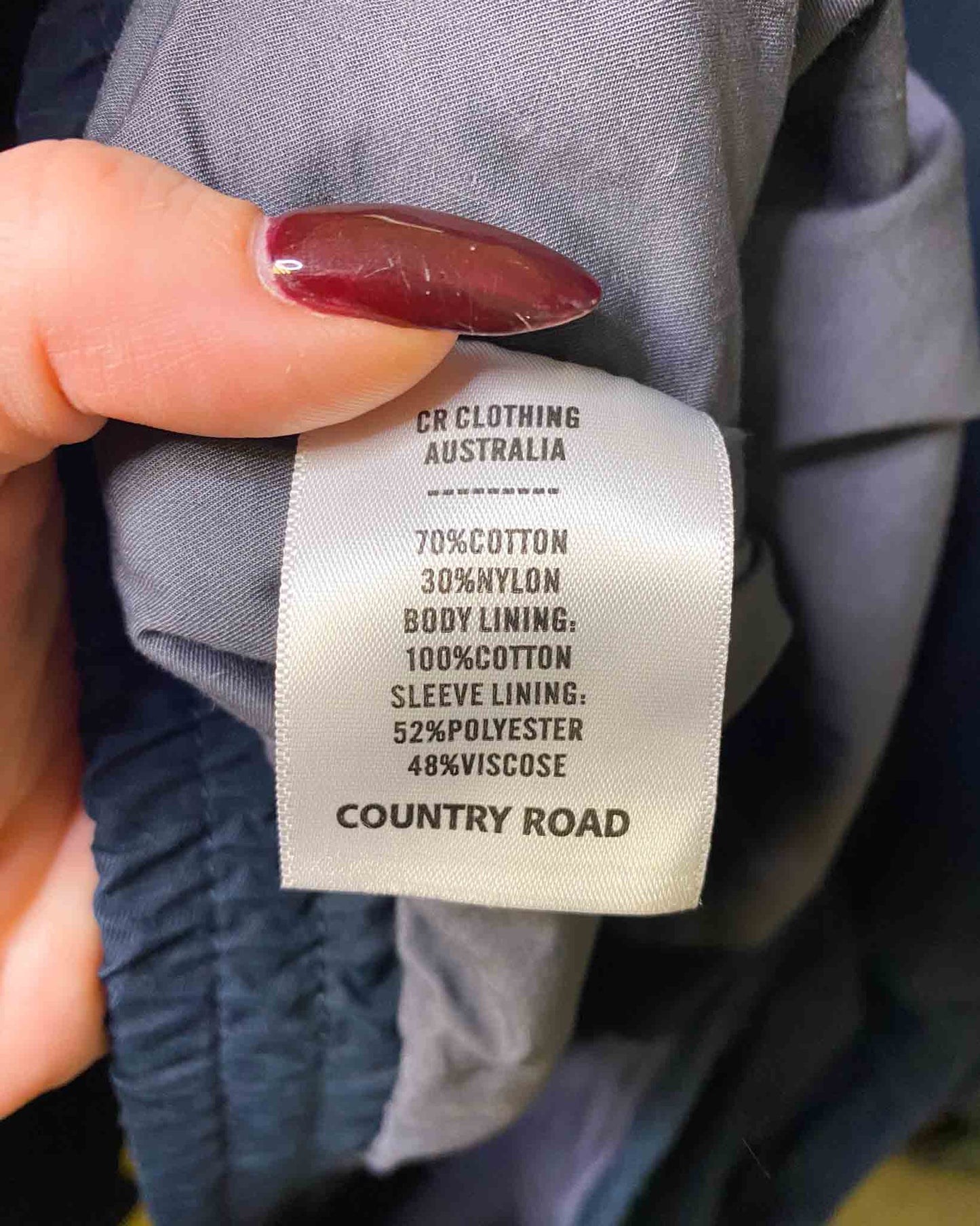 Size XL | Country Road Cotton Harrington Jacket