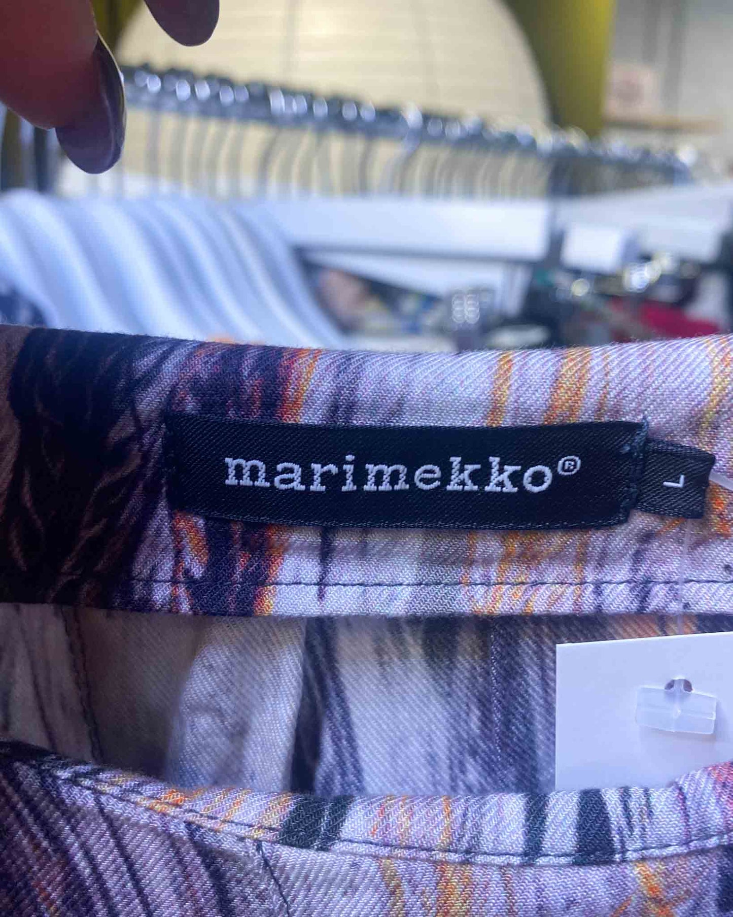 Size L | Marimekko Feather Print Top