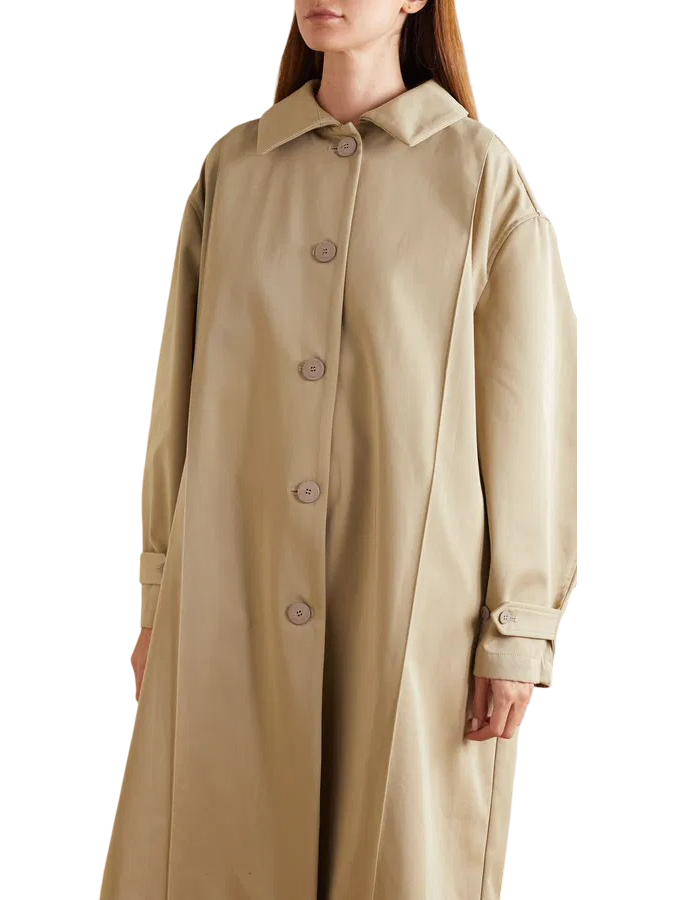 Size M | Caes Pleated Cotton Trench Coat