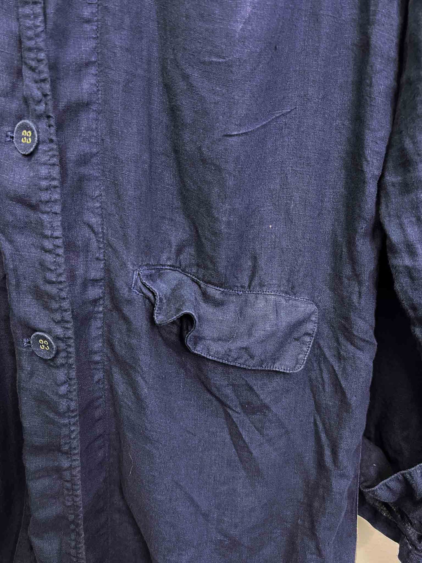 One Size - Pool Navy Linen Jacket