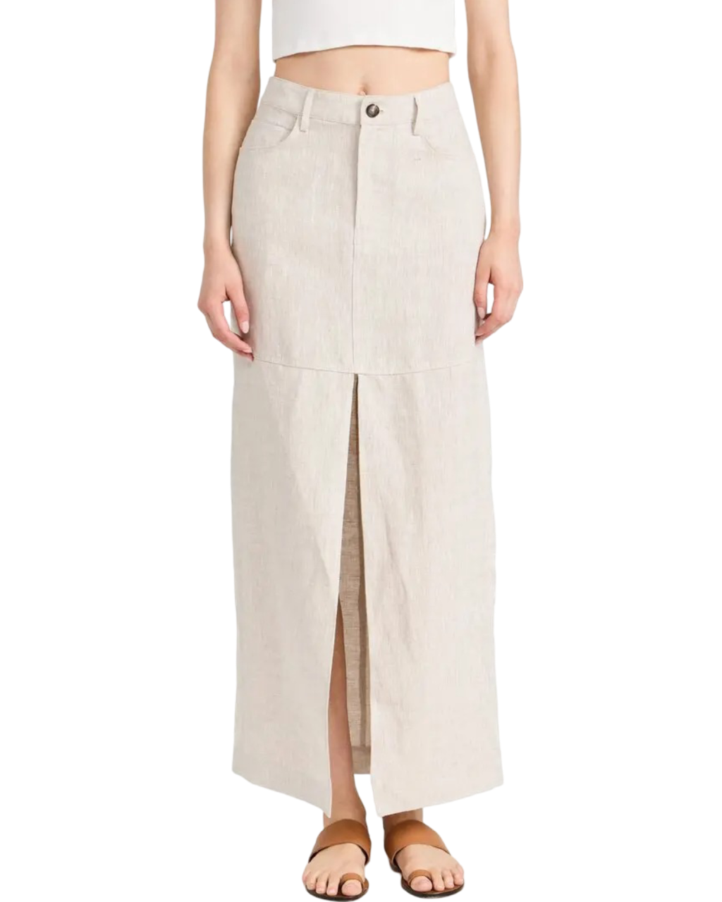 Size 22 | Reformation Linen Maxi Skirt