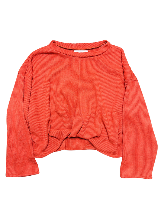 Size 18 - Kuwaii Orange Rib Knit Top