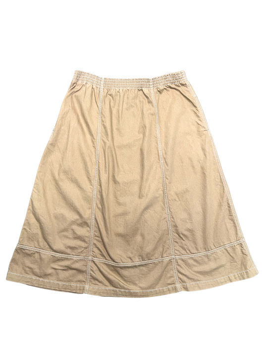 Size L - Kowtow Earth Denim Triangle Skirt