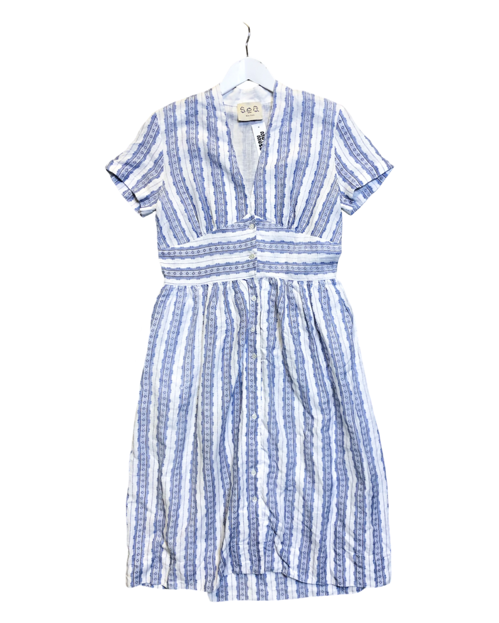 Size L | Sea NY Floral Linen Dress