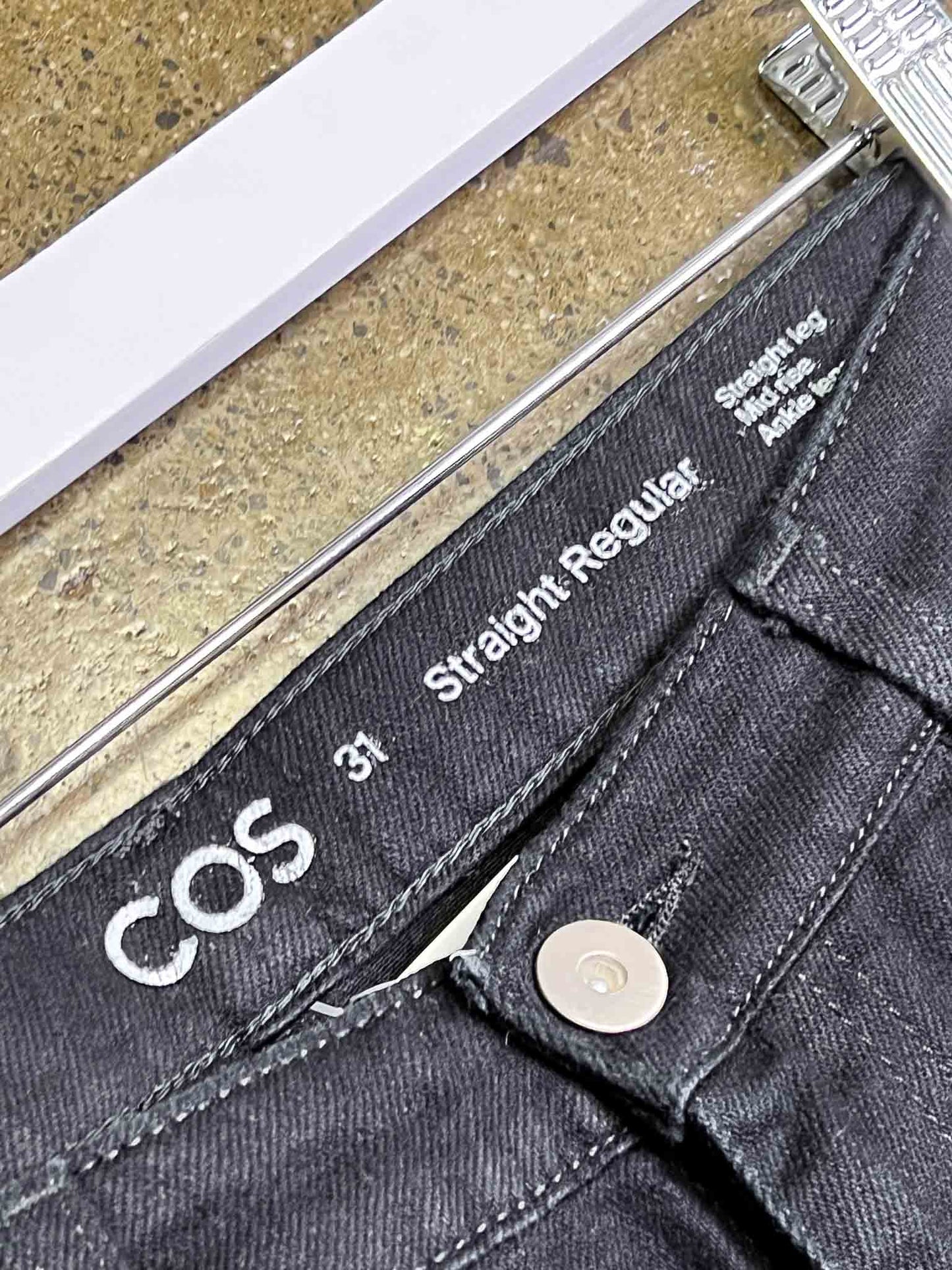Size 31 | COS Straight Leg Black Jeans