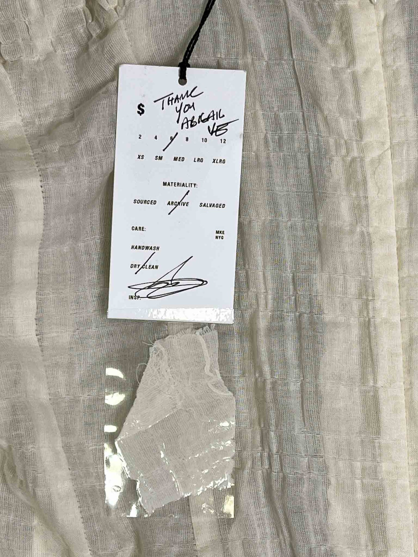 Size 6 (M) | Elena Velez Shirred Raw Dress