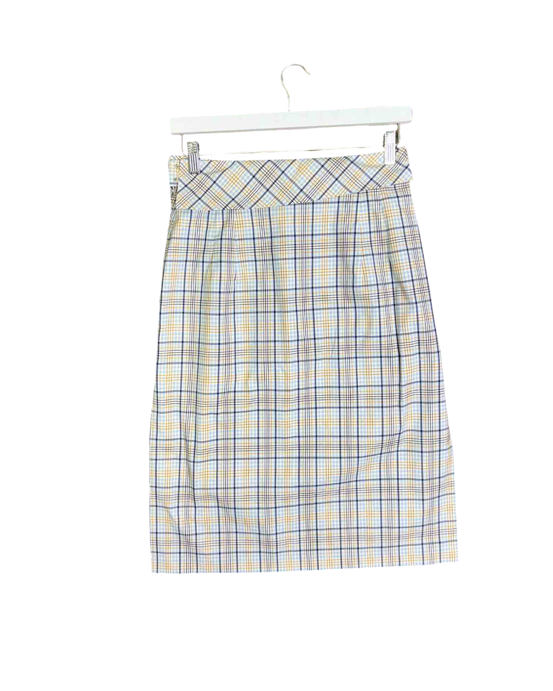 Size 10 (38) | Baum und Pferdgarten Plaid Foldover Midi Skirt