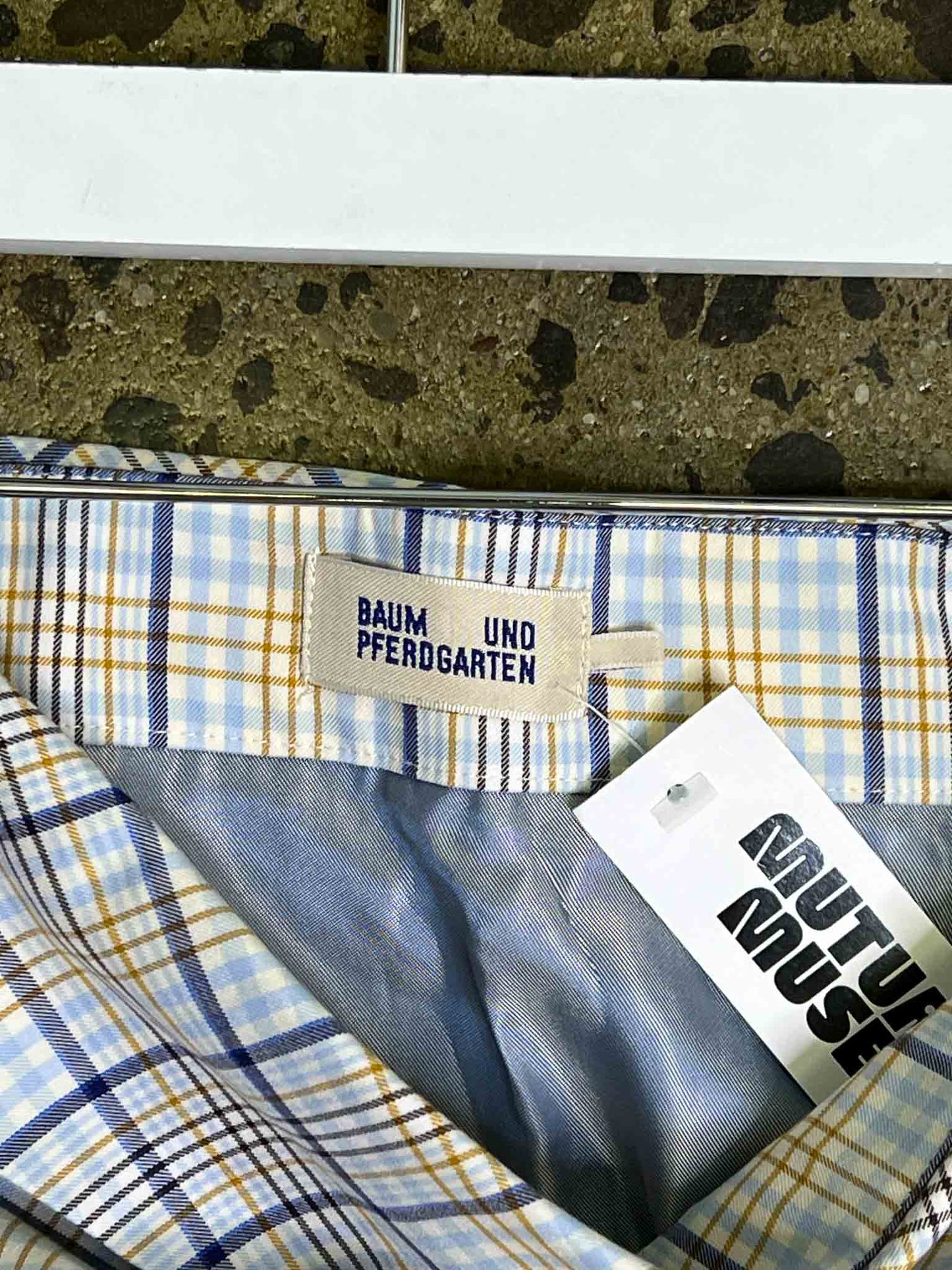 Size 10 (38) | Baum und Pferdgarten Plaid Foldover Midi Skirt