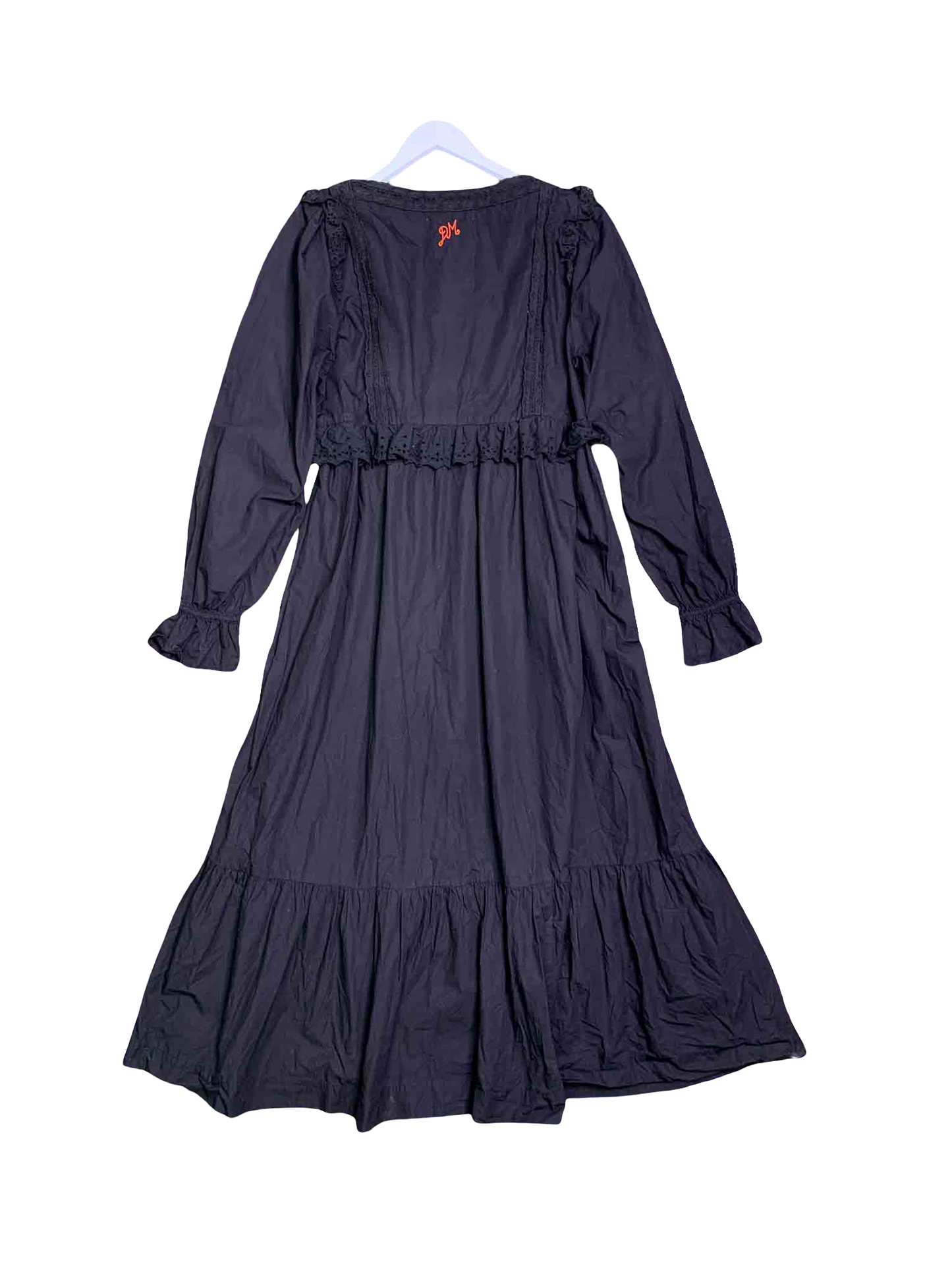 Size 14 | Damson Madder Tiered Broderie Trim Maxi Dress