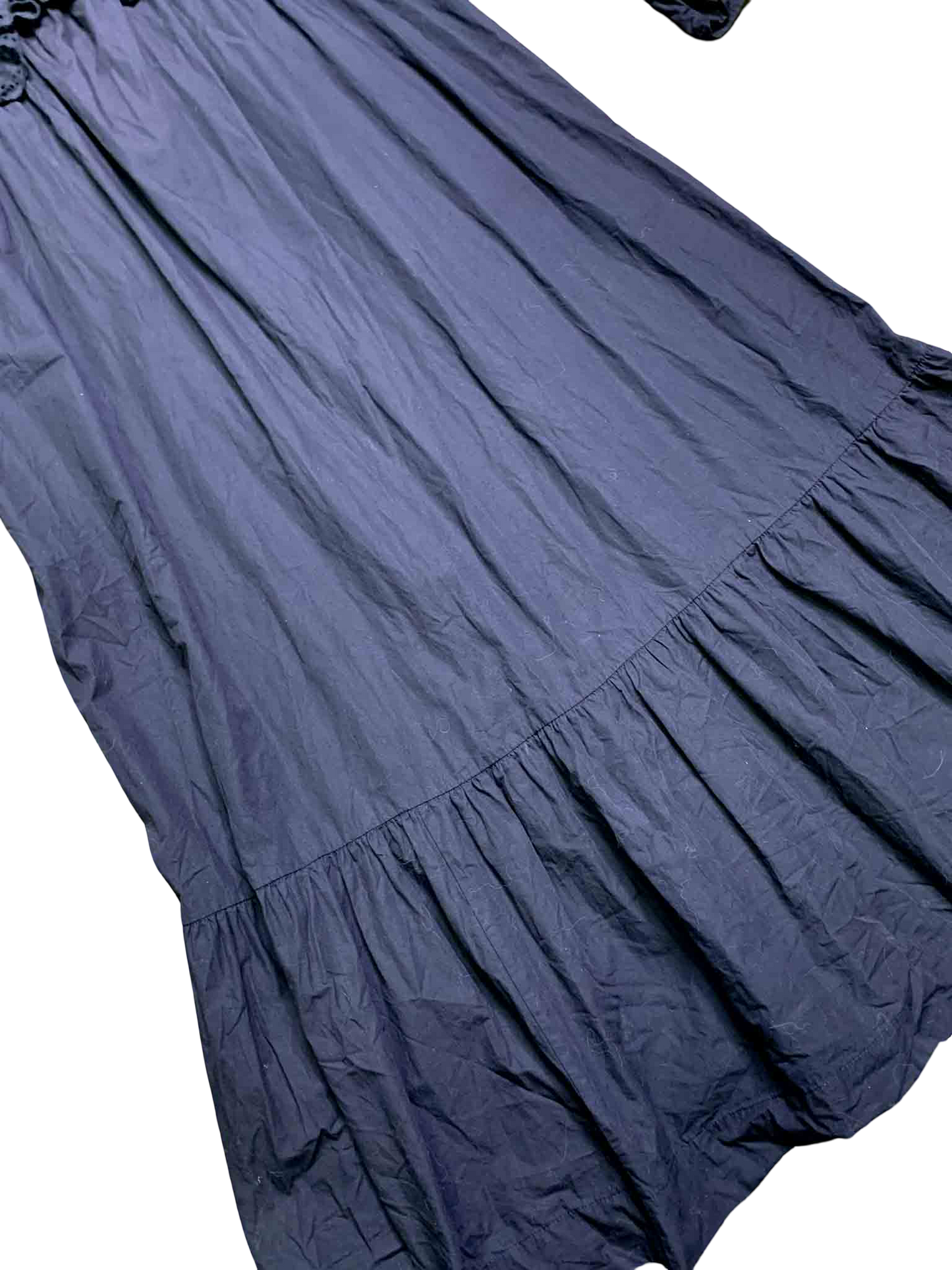 Size 14 | Damson Madder Tiered Broderie Trim Maxi Dress