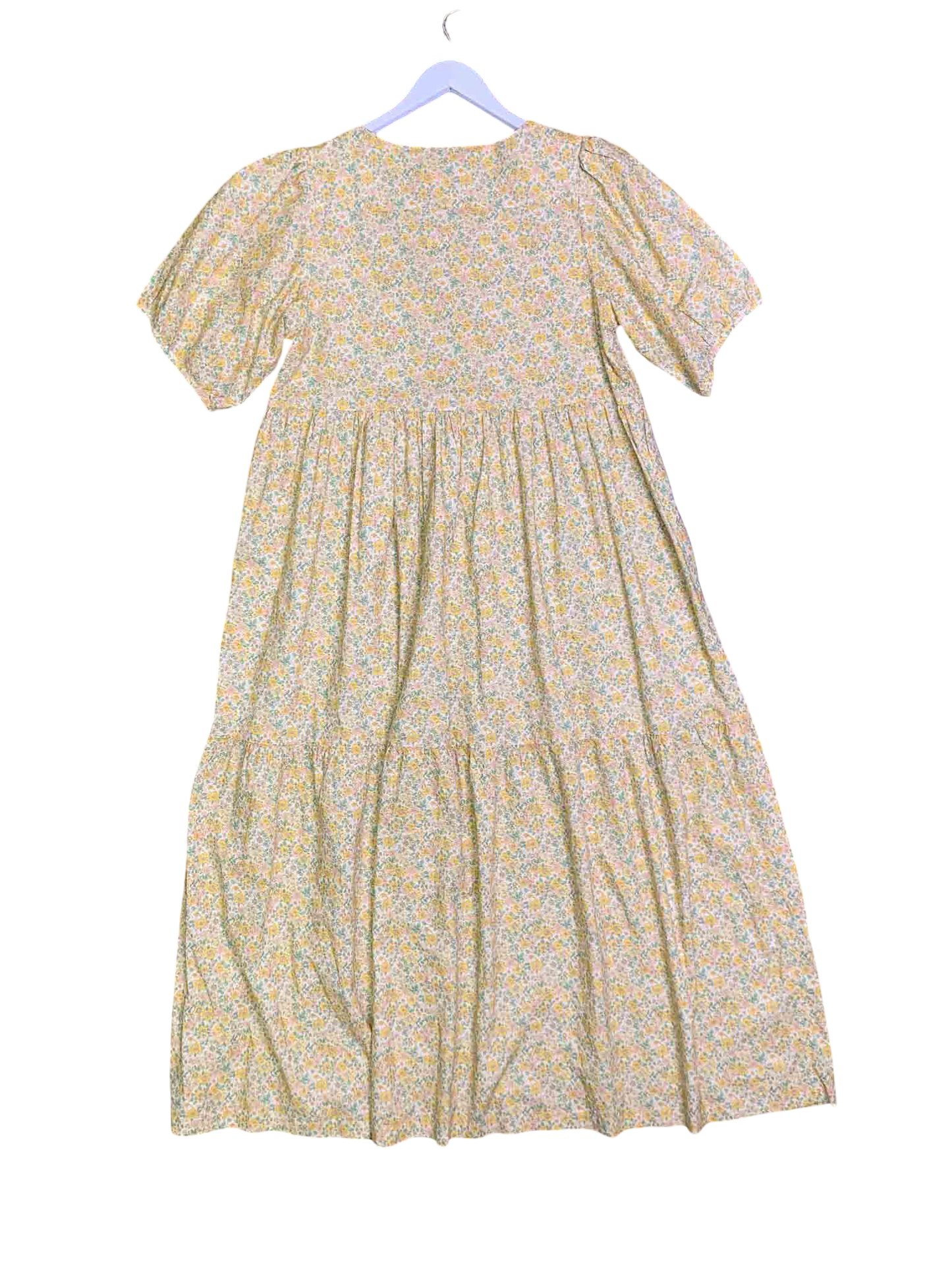 Size XXL | Oak Meadows Floral Print Puff Sleeve Maxi Dress