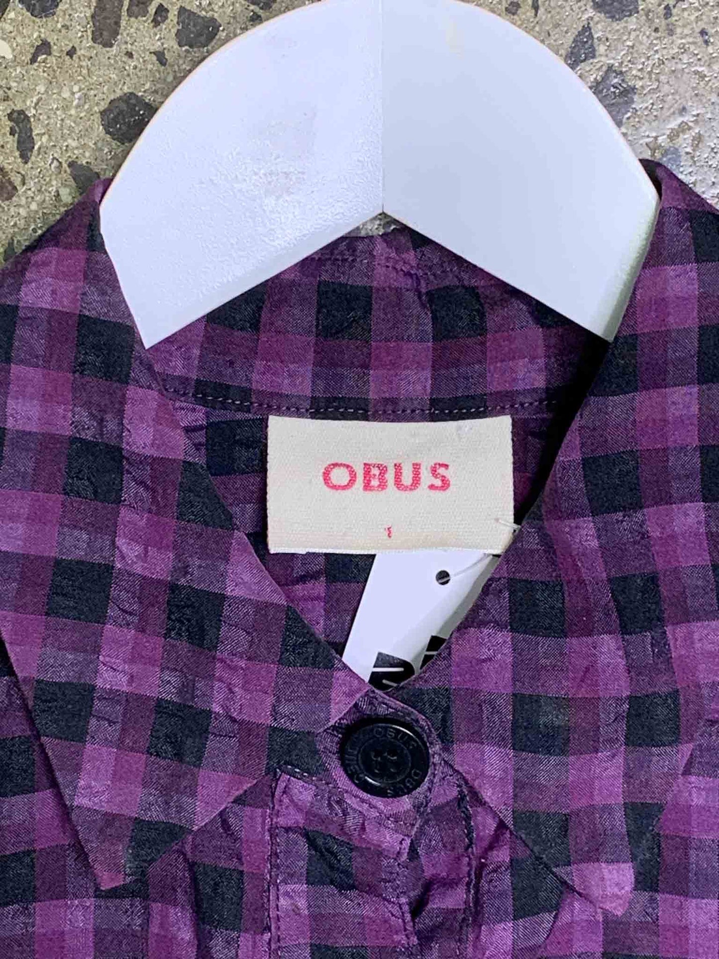 Size 1 (8) | Obus Gingham Boxy Shirt-Style Top