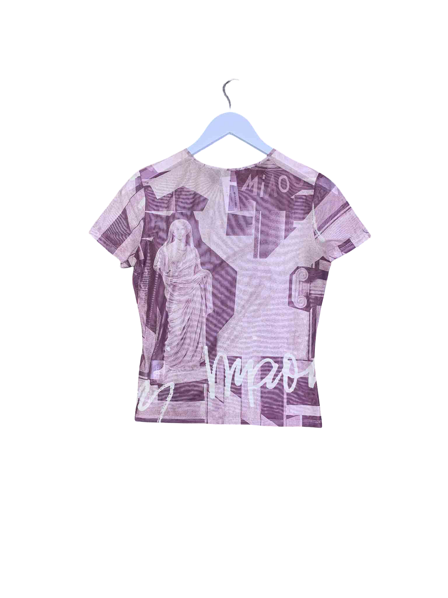 Size L | Miaou Mesh Statue Print T-Shirt
