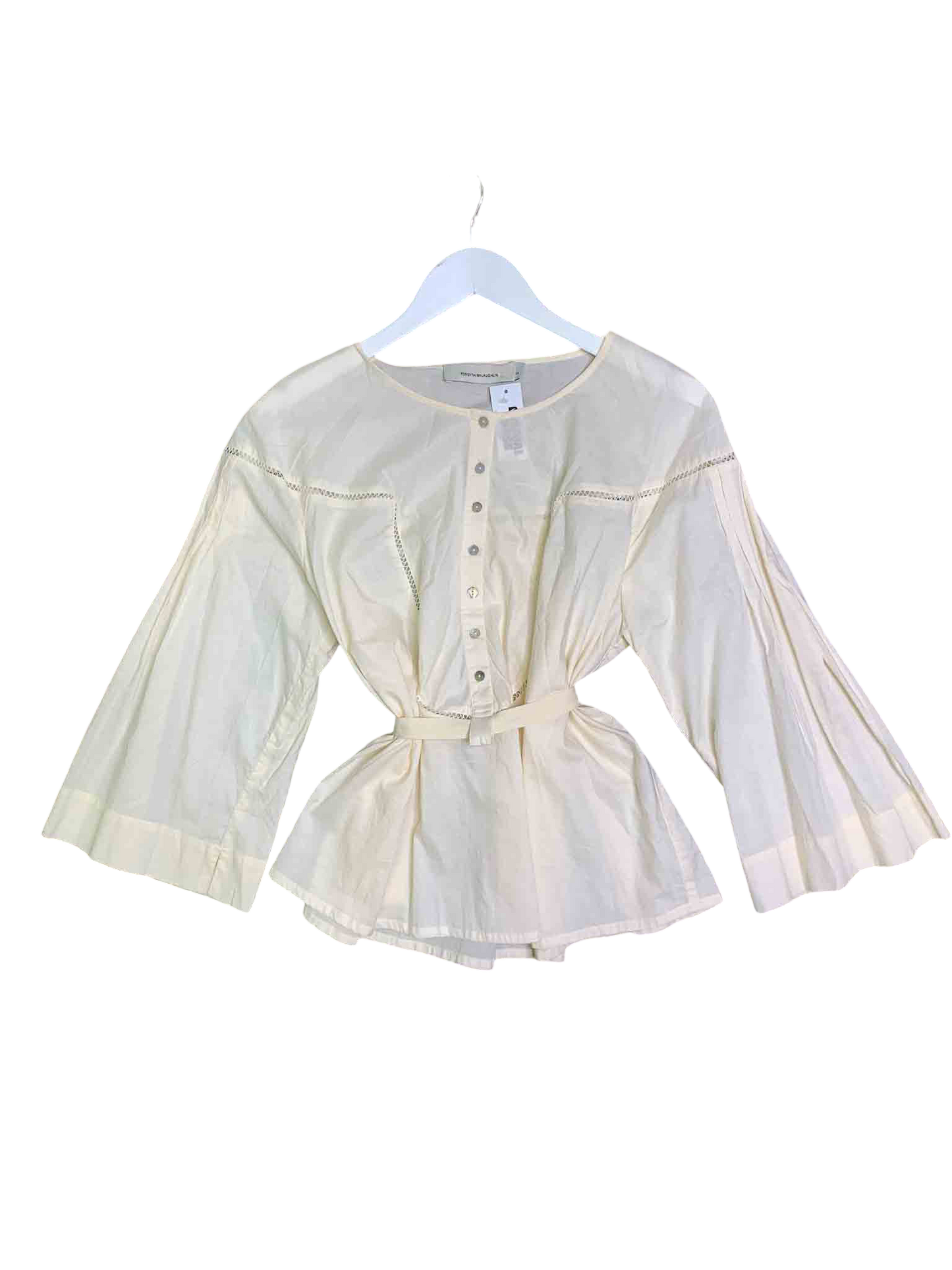 Size 14 | Forsyth McLaughlin Peasant Blouse Top Broderie