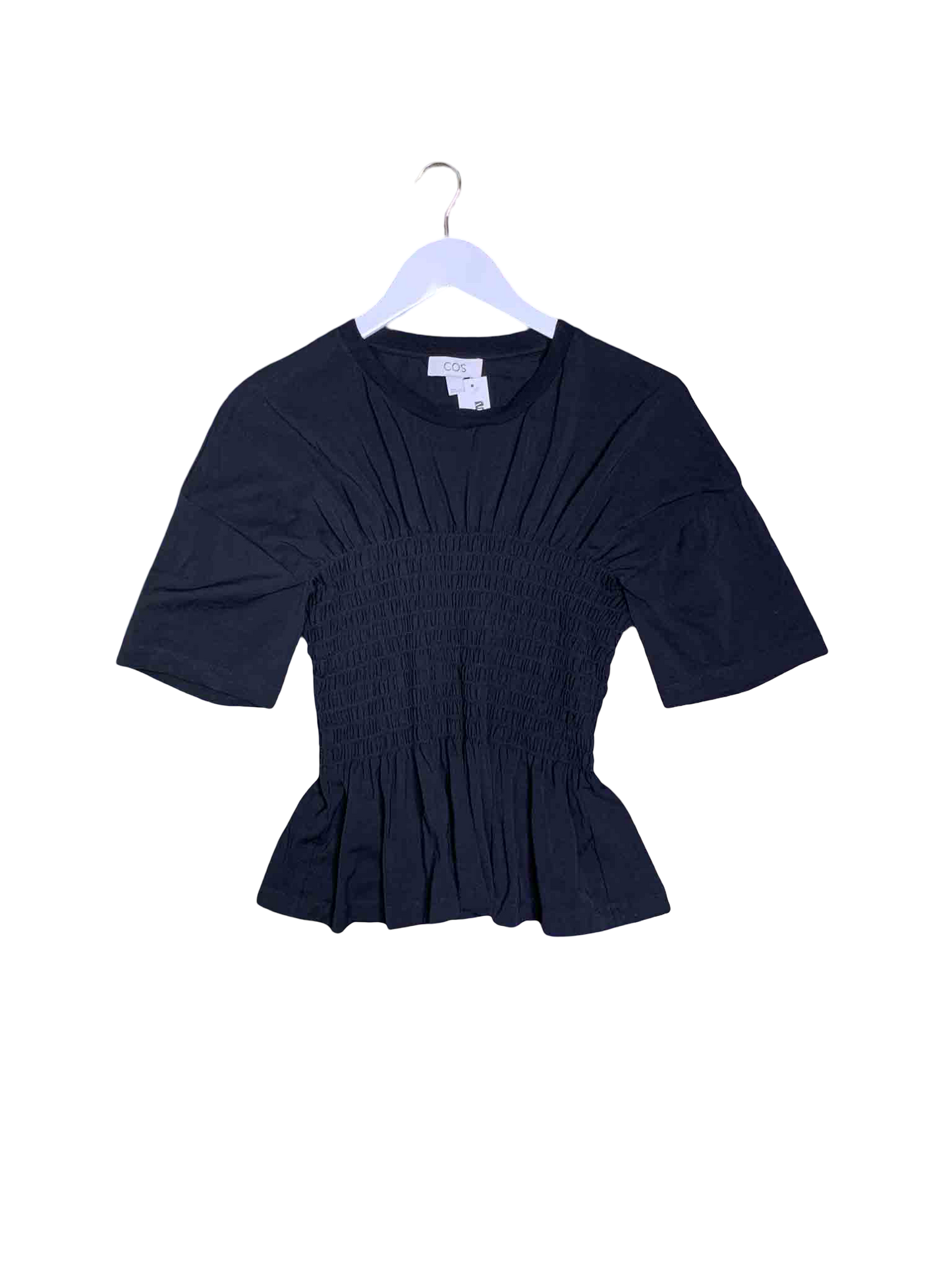 Size L | COS Shirred Cinch Waist Top
