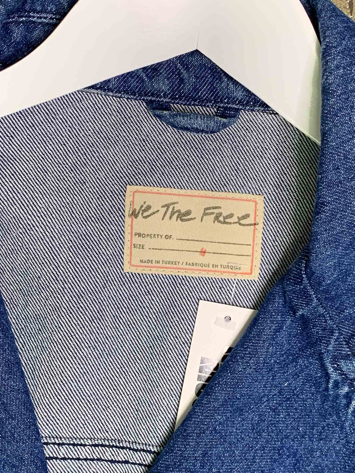 Size M | We The Free Blazer Style Denim Jacket