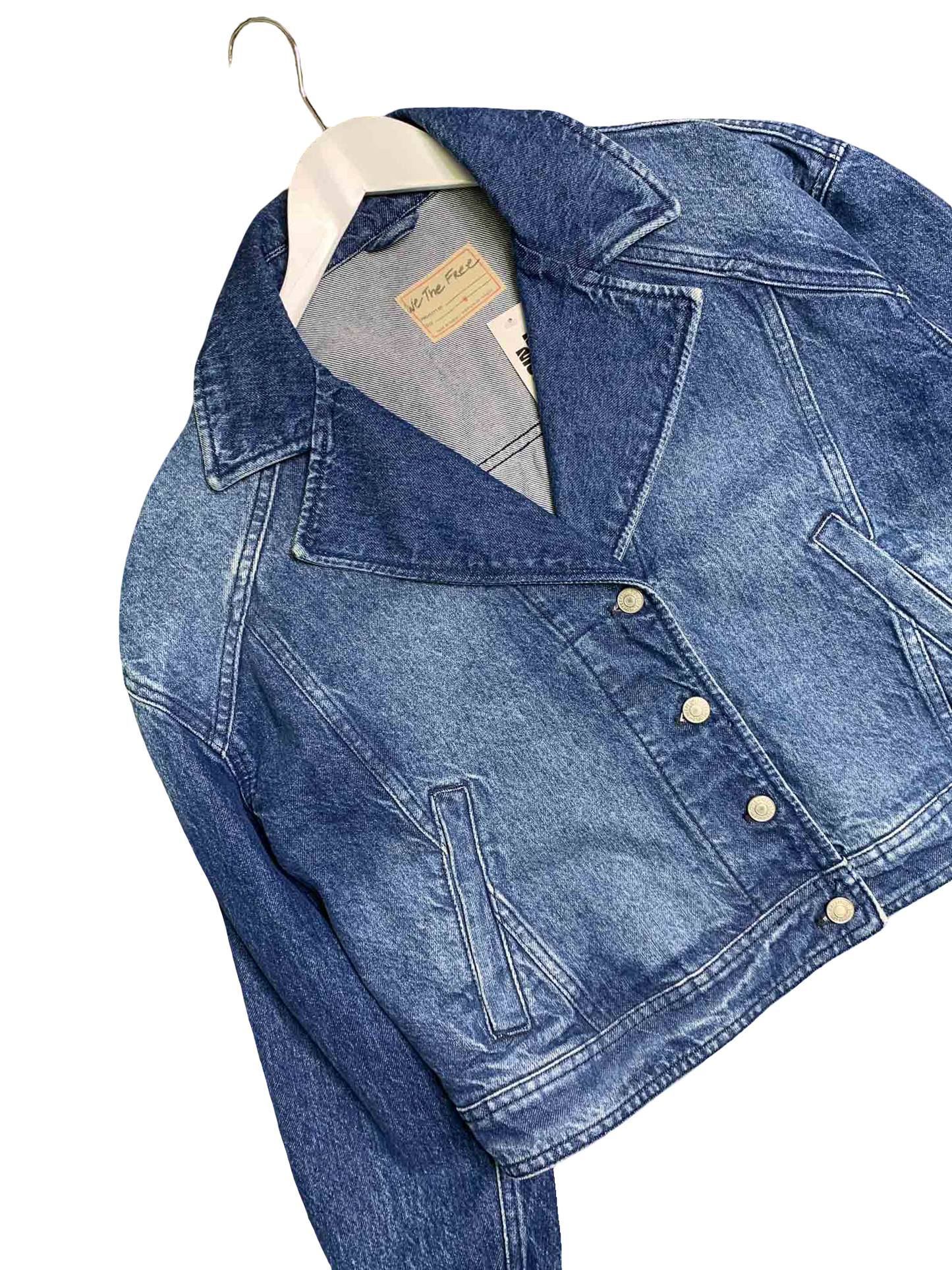 Size M | We The Free Blazer Style Denim Jacket
