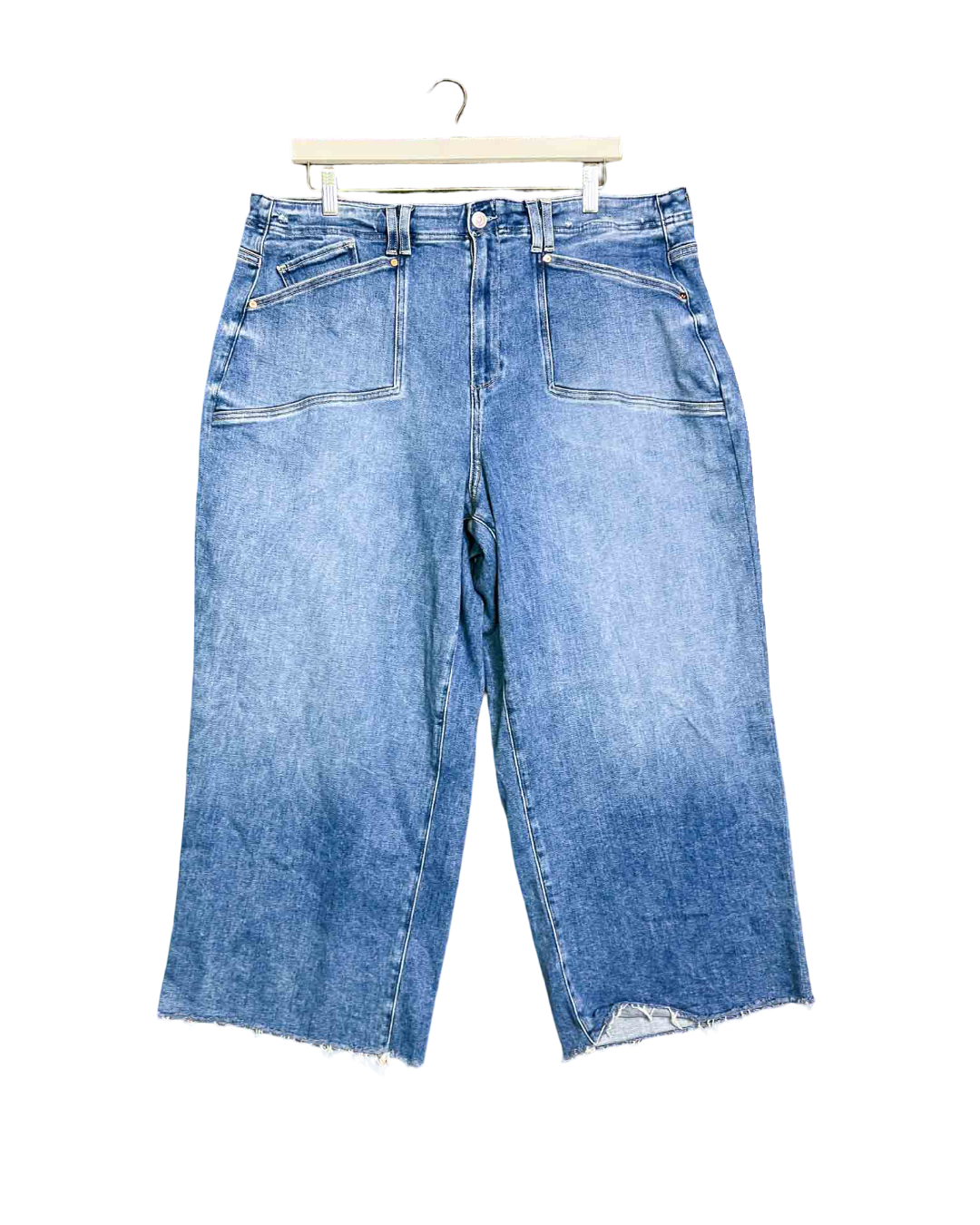 Size 20 | Paige Wide Leg Frayed Jeans