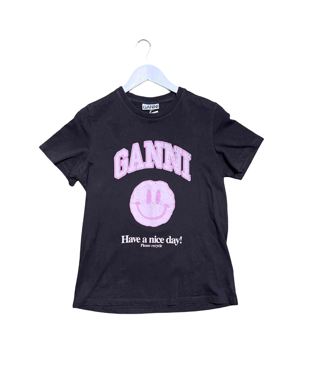 Size L | Ganni Have a Nice Day T-shirt