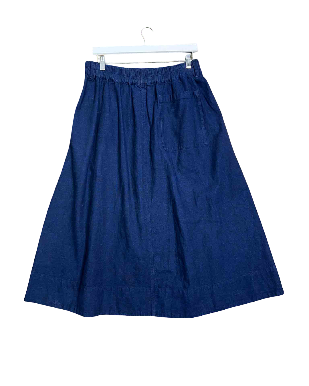 Size 14 Toast Hemp Blend Midi Skirt