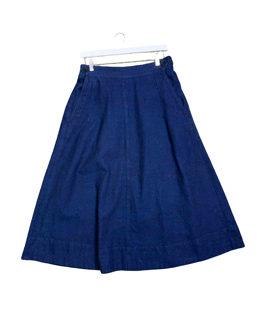 Size 14 Toast Hemp Blend Midi Skirt