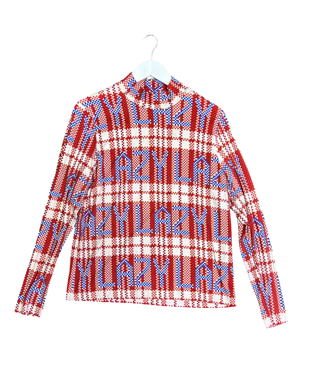 Size 16 | Lazy Oaf Checked Out High Neck Top