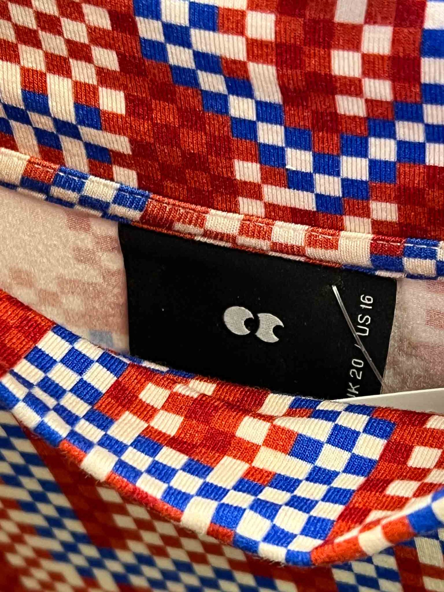 Size 16 | Lazy Oaf Checked Out High Neck Top