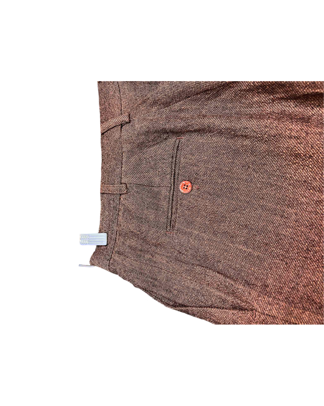 Size 34 (XS) | Acne Studios Brown Linen and Wool Blend Gaberdine Straight Leg Pants