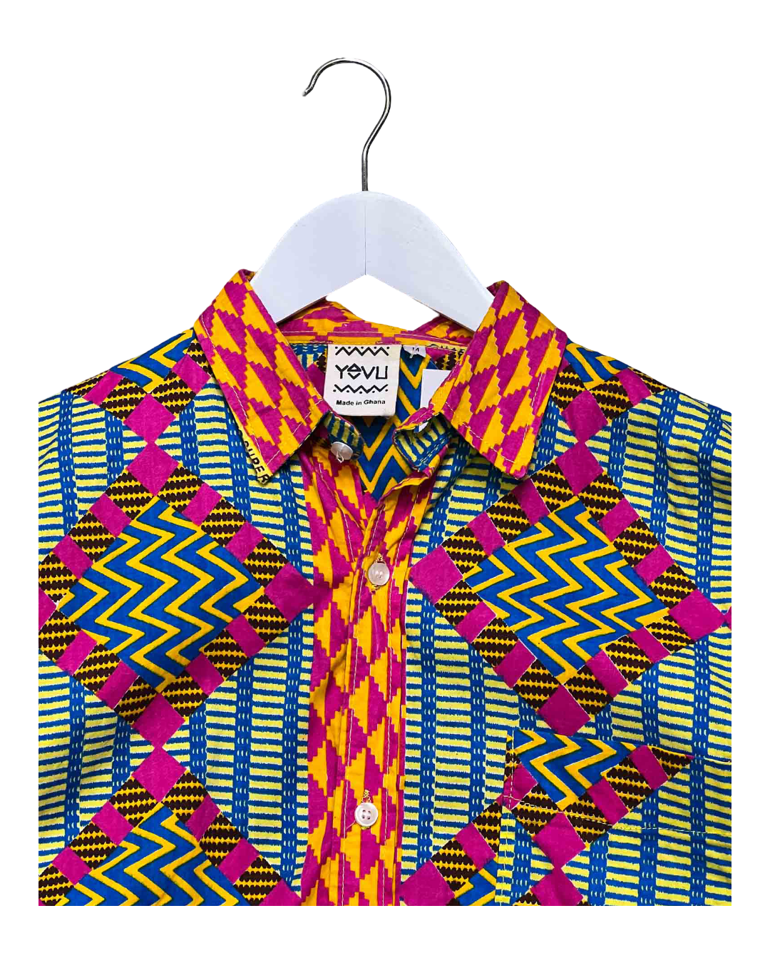Size M | Yevu Geometric Print Shirt