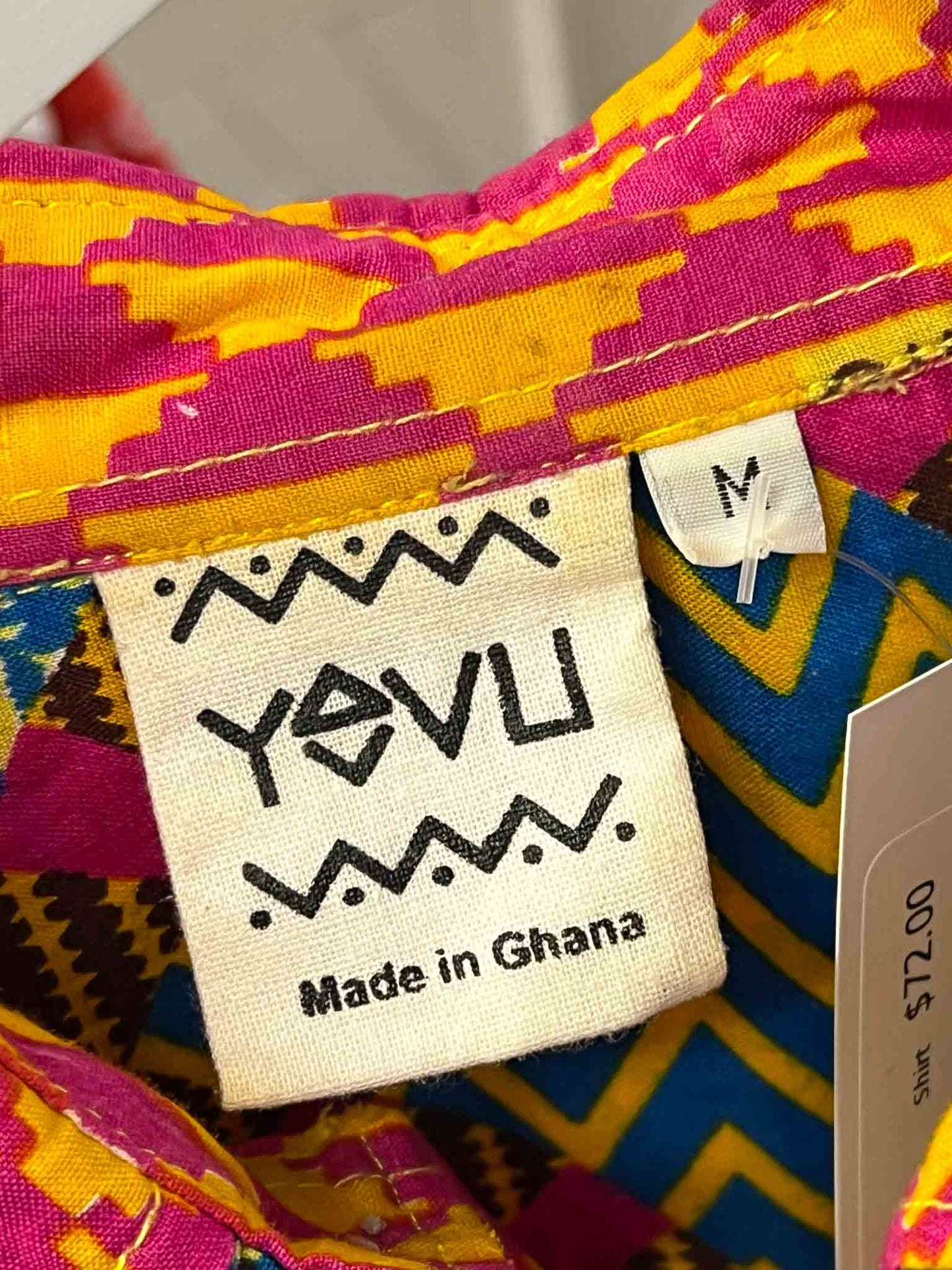 Size M | Yevu Geometric Print Shirt