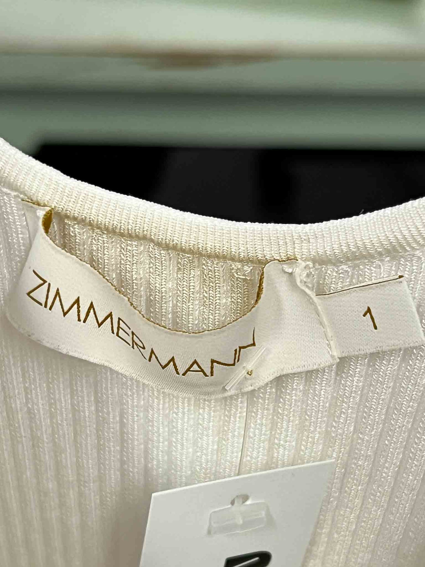 Size 1 (6) | Zimmermann Ribbed Tank Top