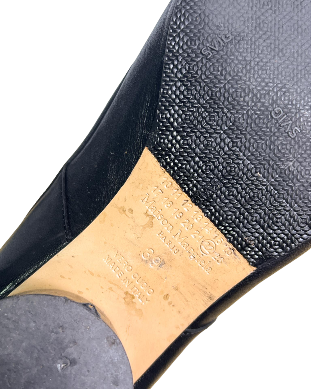 Size 39 | Maison Margiela Tabi Leather Ballerina Pumps