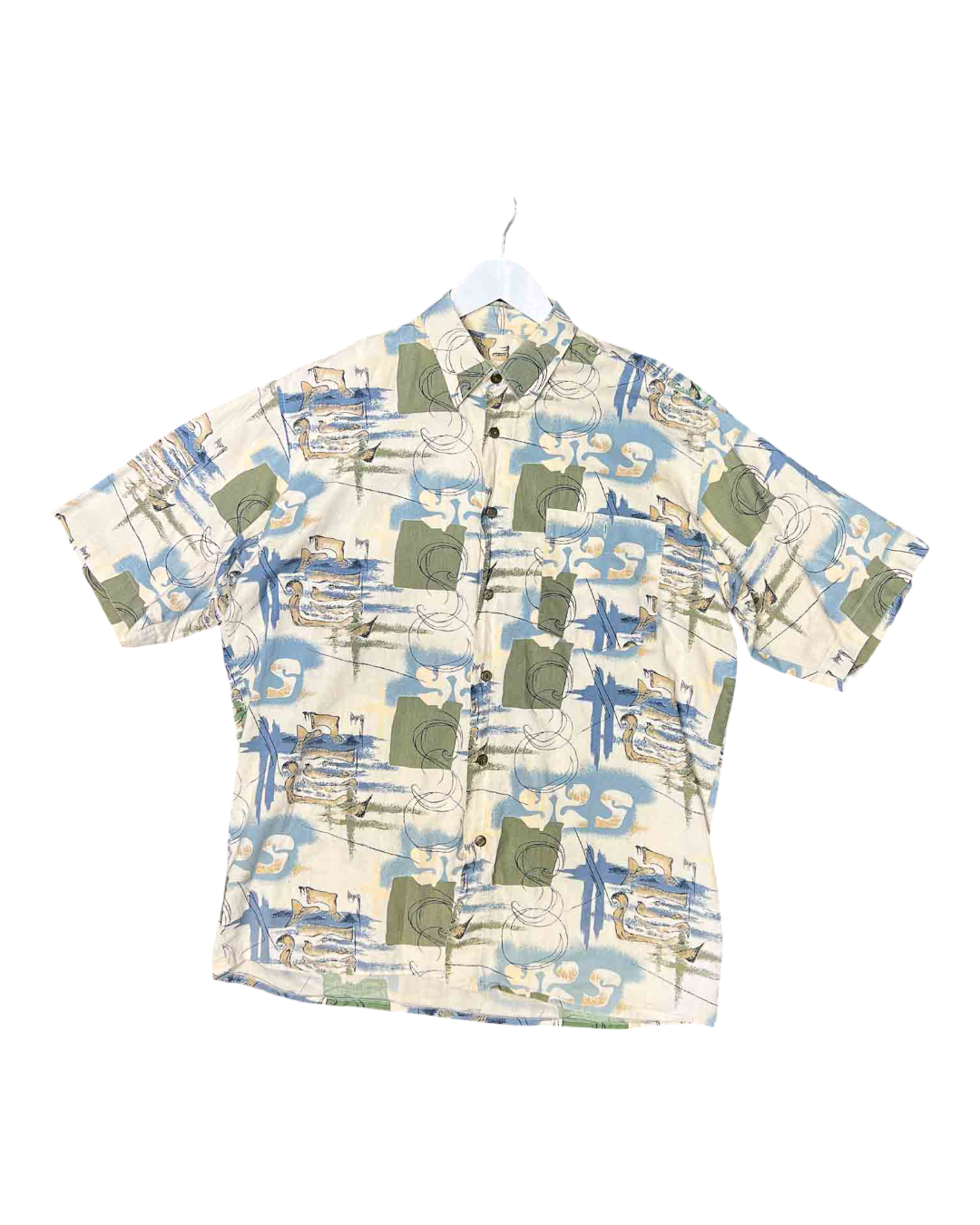 Size M | Camicie Brando Abstract Cotton Shirt