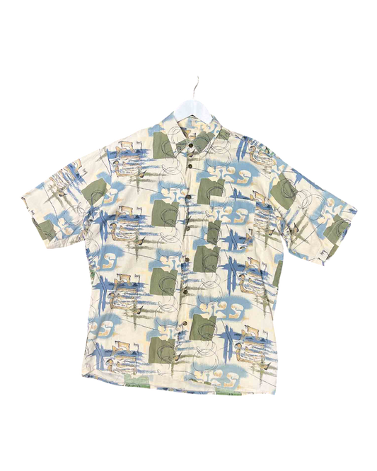 Size M | Camicie Brando Abstract Cotton Shirt