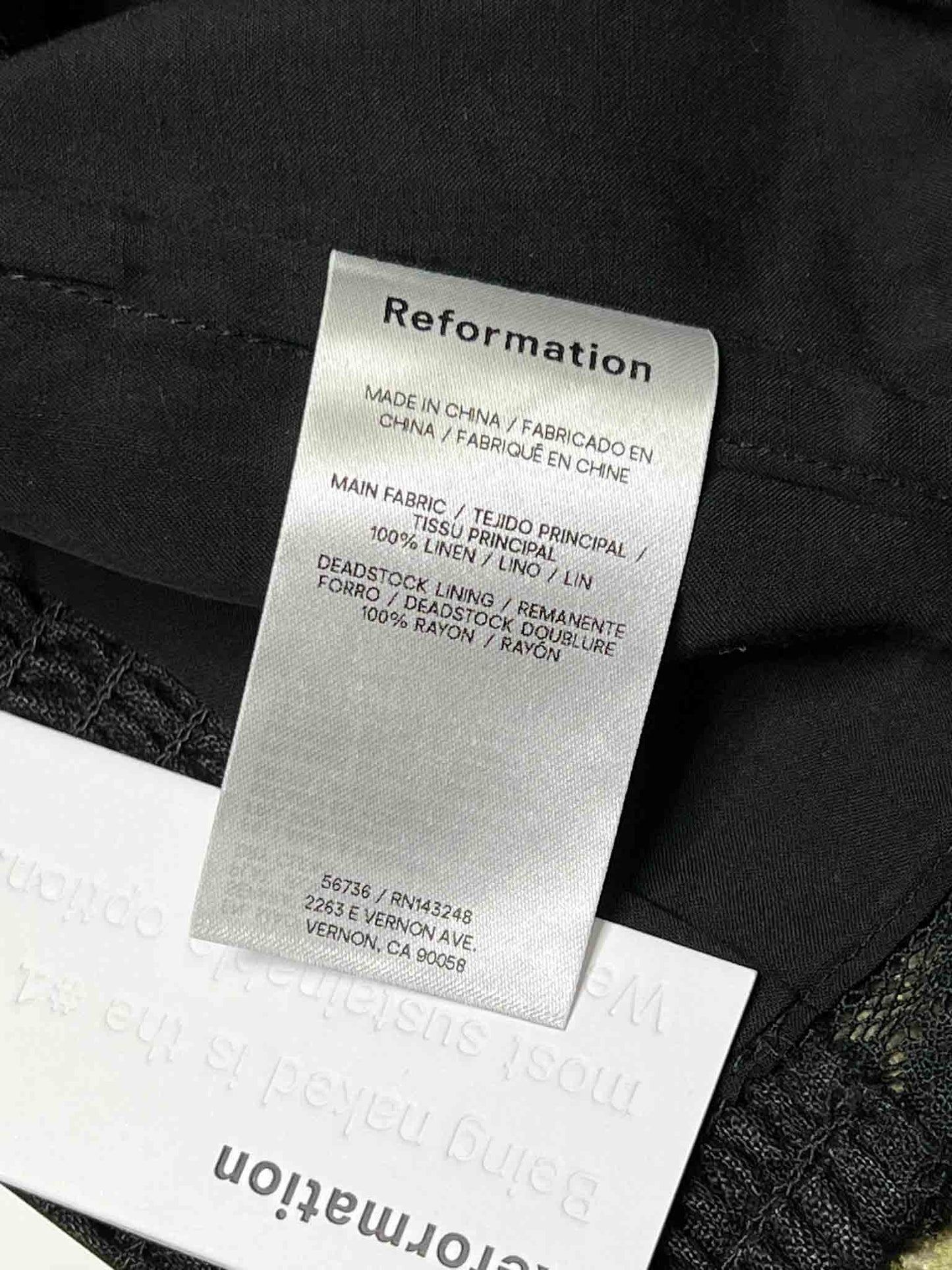 Size 8 | Reformation Violet Linen Bandeau Top NWT