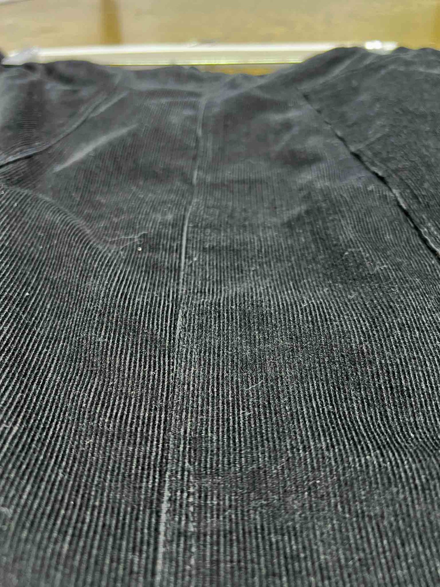 Size XXL | Keshet Black Baby-cord Mini Skirt