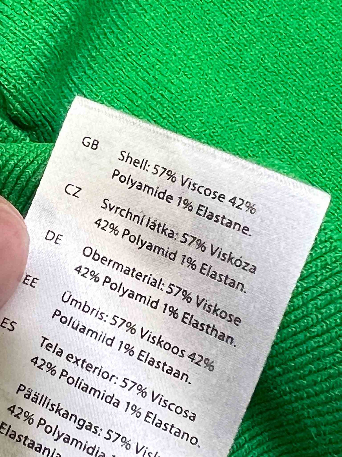 Size L | COS Green Cardigan
