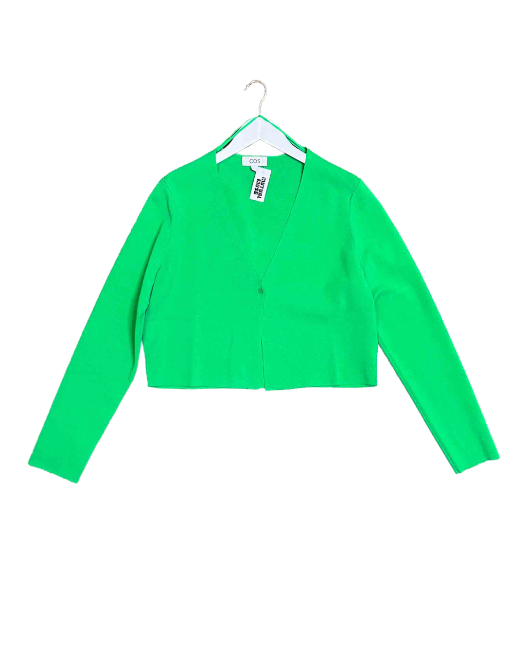 Size L | COS Green Cardigan
