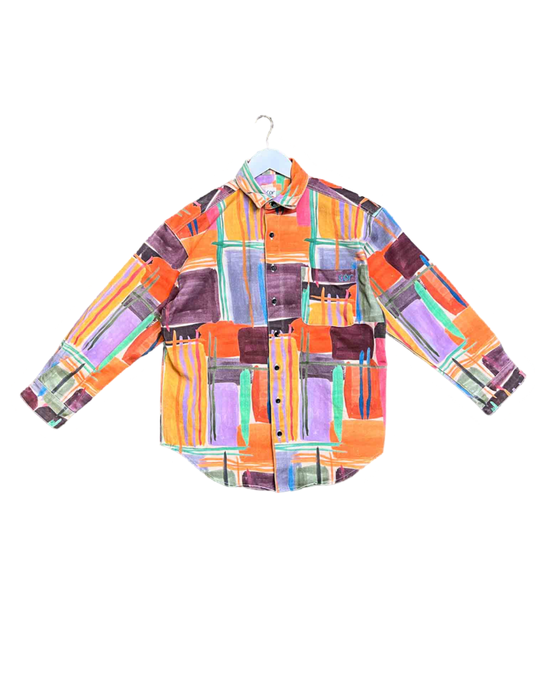 Size L | Cor Paintstrokes Canvas Cotton Chore Shirt